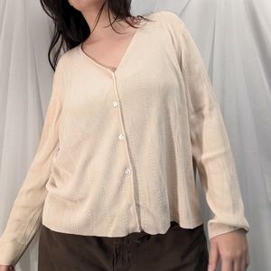 Silk cardigan by Dana Buchman, plus size